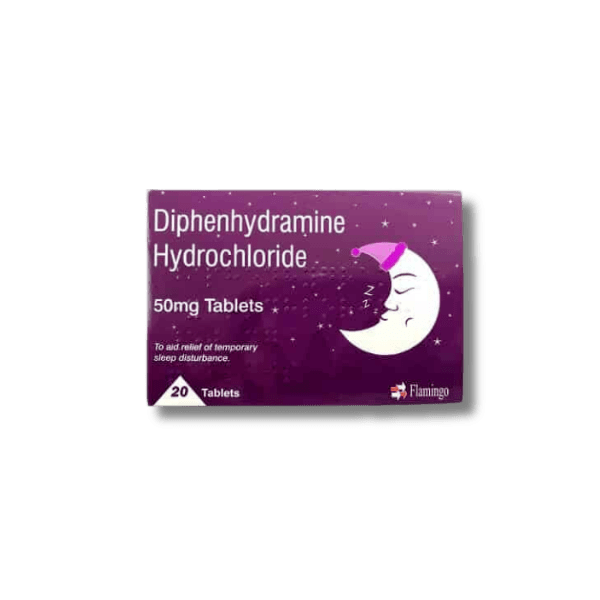 Diphenhydramine 50mg Tablets 20 Tablets (Same As Nytol One A Night)